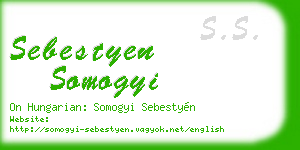 sebestyen somogyi business card